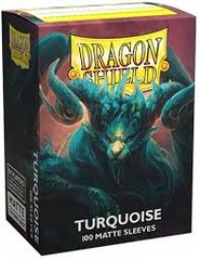 DRAGON SHIELD SLEEVES: MATTE: PLAYER'S CHOICE: TURQUOISE (BOX OF 100)